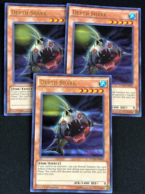 YUGIOH DEPTH SHARK DUSA-EN003 1ST ULTRA X3 NM