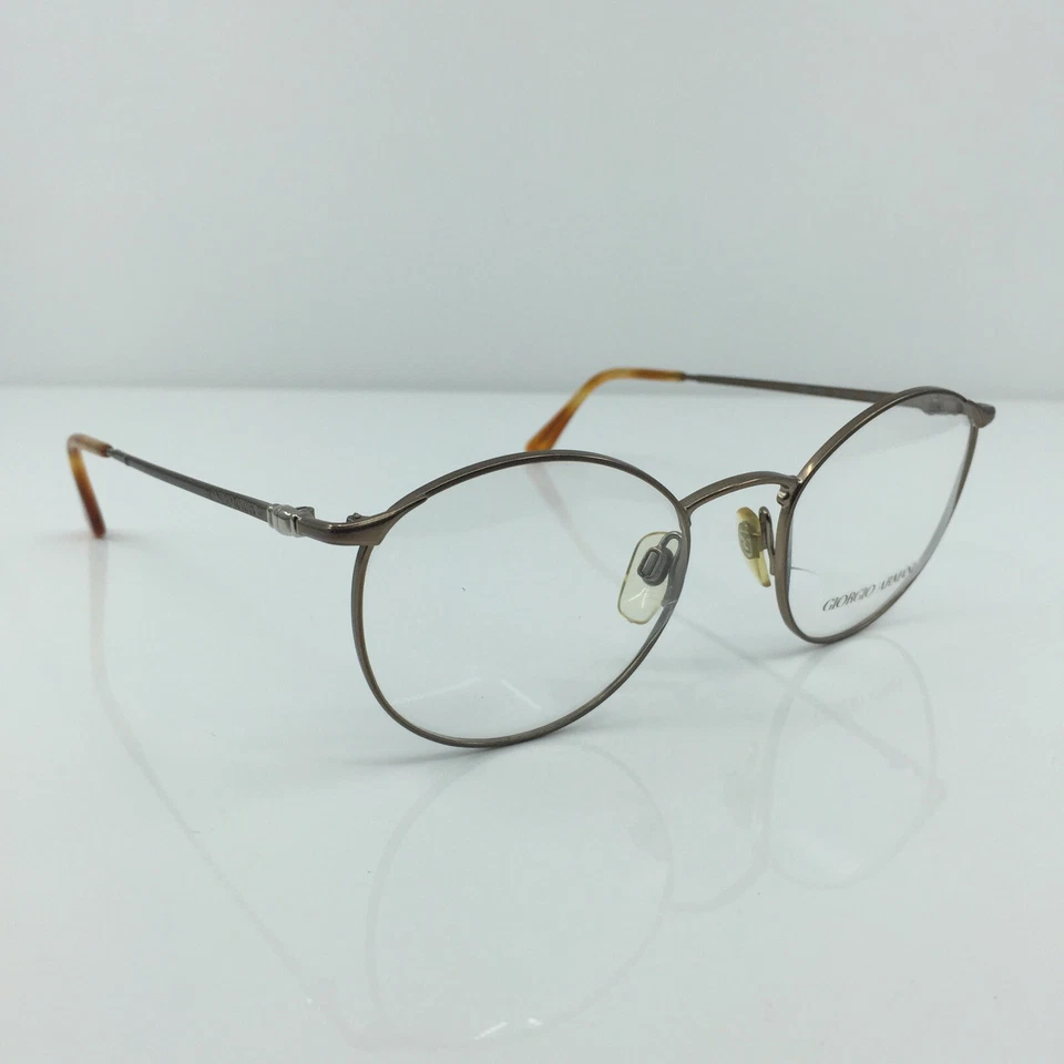 New VINTAGE Giorgio Armani 132 EYEGLASSES GA 132 C. 750 Satin Brown 51-21-135mm - Image 4 of 4