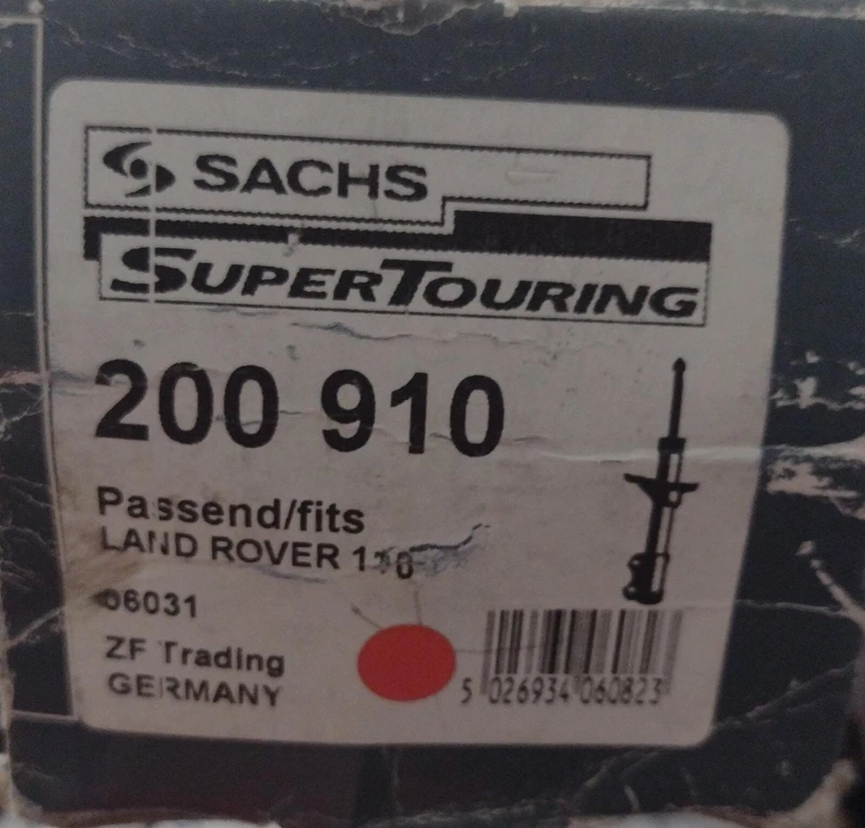 X2 SACHS 200 910 200910 AMORTIGUADOR PARA LANDROVER RANGE ROVER Foto 3 de 3
