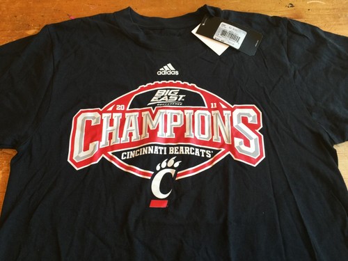 NWT CINCINNATI BEARCATS Big East Football Champions 2011 Black T Shirt Sz M B42