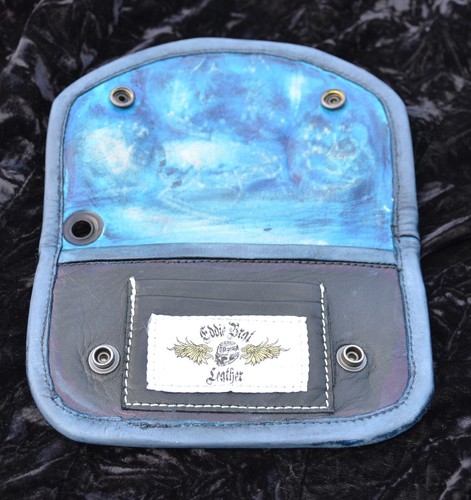 Artisan Made Mutiny Pirate skulls Eddie Brat leather art 1 of 1 - Picture 4 of 5
