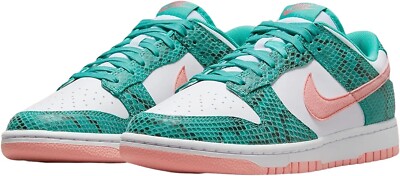 Size 8 - Nike Dunk Low Washed Teal Snakeskin 2022 - DR8577