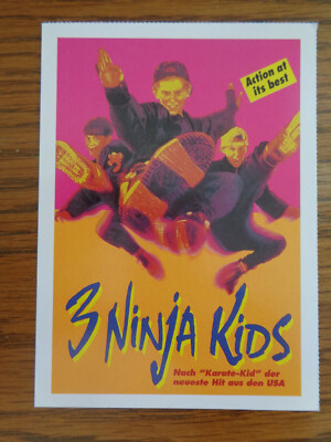 Filmplakatkarte / moviepostercard  Drei Ninja.Kids  Victor Wong, M.Treanor