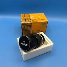 Soligor 135mm f 2.8 Telephoto Lens with Built in Hood With Box