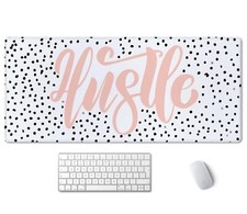 Large Mouse Pad Cute Hustle Desk Mat for Desktop Women Girls Waterproof Gamin...