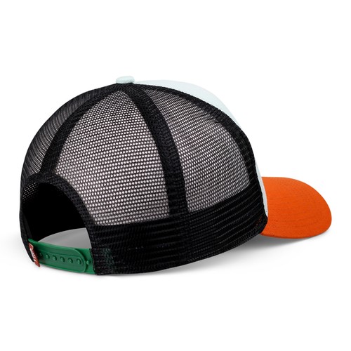 Coastal Hft Always Forever Trucker Cap Slate/Orange Baseball Mesh Skull - Picture 3 of 3