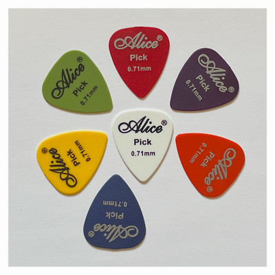 Alice ABS-Pick 0.71 Light | 6 Stück | Plektren Plättchen Plektron Pick