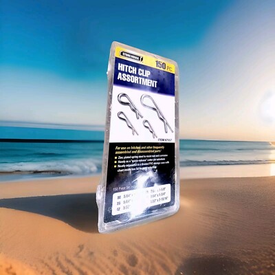 HITCH CLIP Assortment quick release Cotter Pin 6 SIZES 150 PIECE