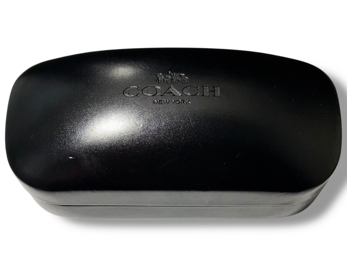 Coach sunglasses case only black COACH Black Hard Case Sunglasses Glasses Case Felt Lined - Etsy main image 3