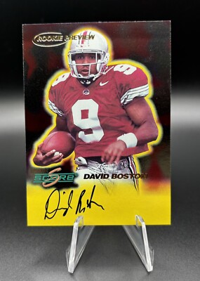 1999 Score - Rookie Preview Autographs David Boston (AU, RC) OSU ...