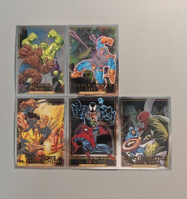 Full Set Lot*5 2024 SkyBox Marvel Masterpieces 92 Platinum