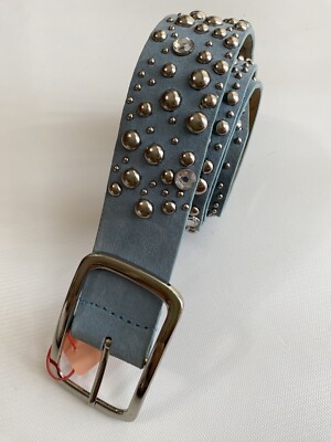 Sky Blue Genuine Leather Women display picture 1
