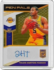 2019 Elite Pen Pals Talen Horton-Tucker GOLD 5/10 JERSEY # AUTO 📈 raw mint 