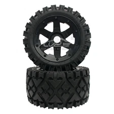 Rc Car All-terrain Rear Tires Kit 170*80MM 2pcs Black For 1/5 HPI Baja RV KM 5B