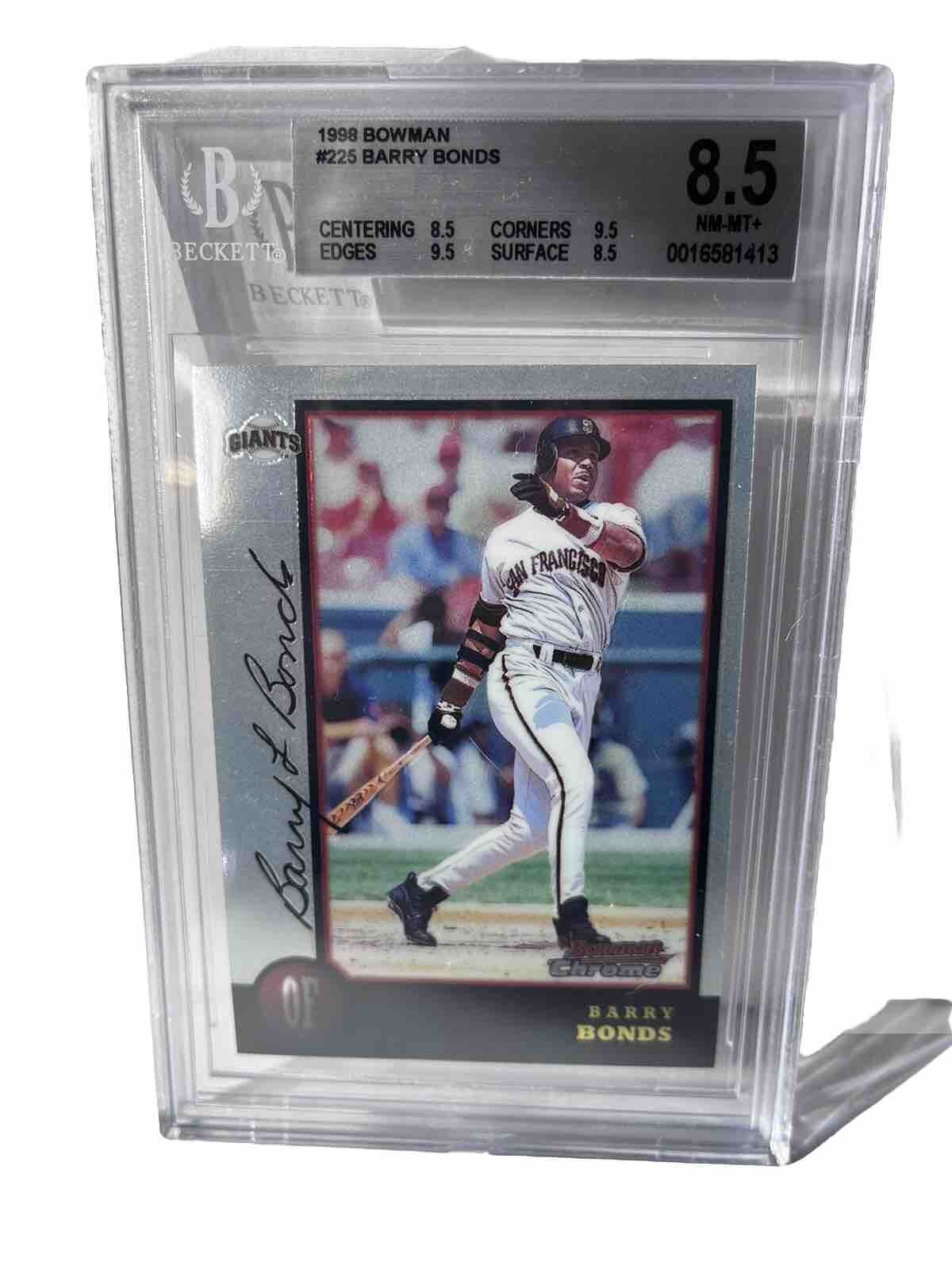 1998 Bowman #225 Barry Bonds 8.5 NM-MT+ Beckett