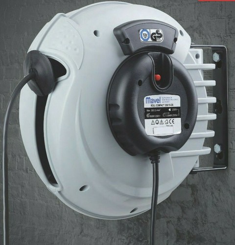 Carrete Cable Eléctrico Industrial Automático De de Pared Slow Movimiento 15MT - Imagen 2 de 9