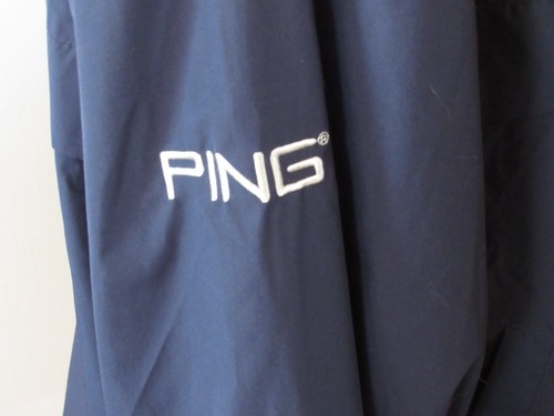 Ping Collection Men SZ XL Blue Zip Up Windbreaker Golf Lightweight Jacket - Logo - Picture 3 of 10