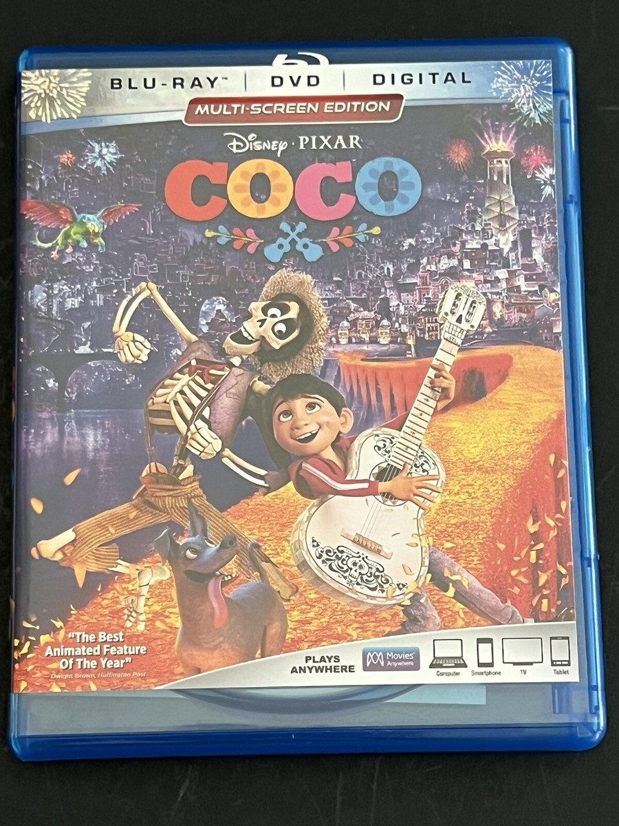 Disney Pixar Coco (Blu-ray, 2017) Dvd, Digital, Multi Screen