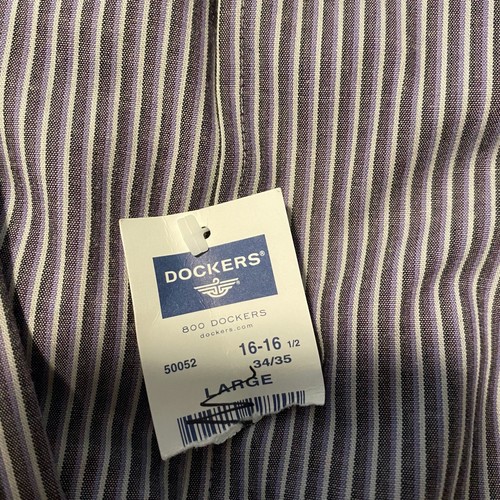 Dockers Mens Size Large 16-16.5 34/35 Multi-Color Long Sleeve Button Down Shirt - Picture 3 of 4