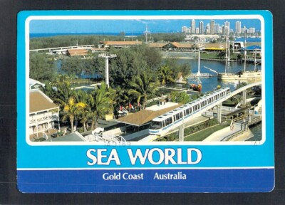 E9174 Australia Q Gold Coast Sea World Monorail PU MV postcard