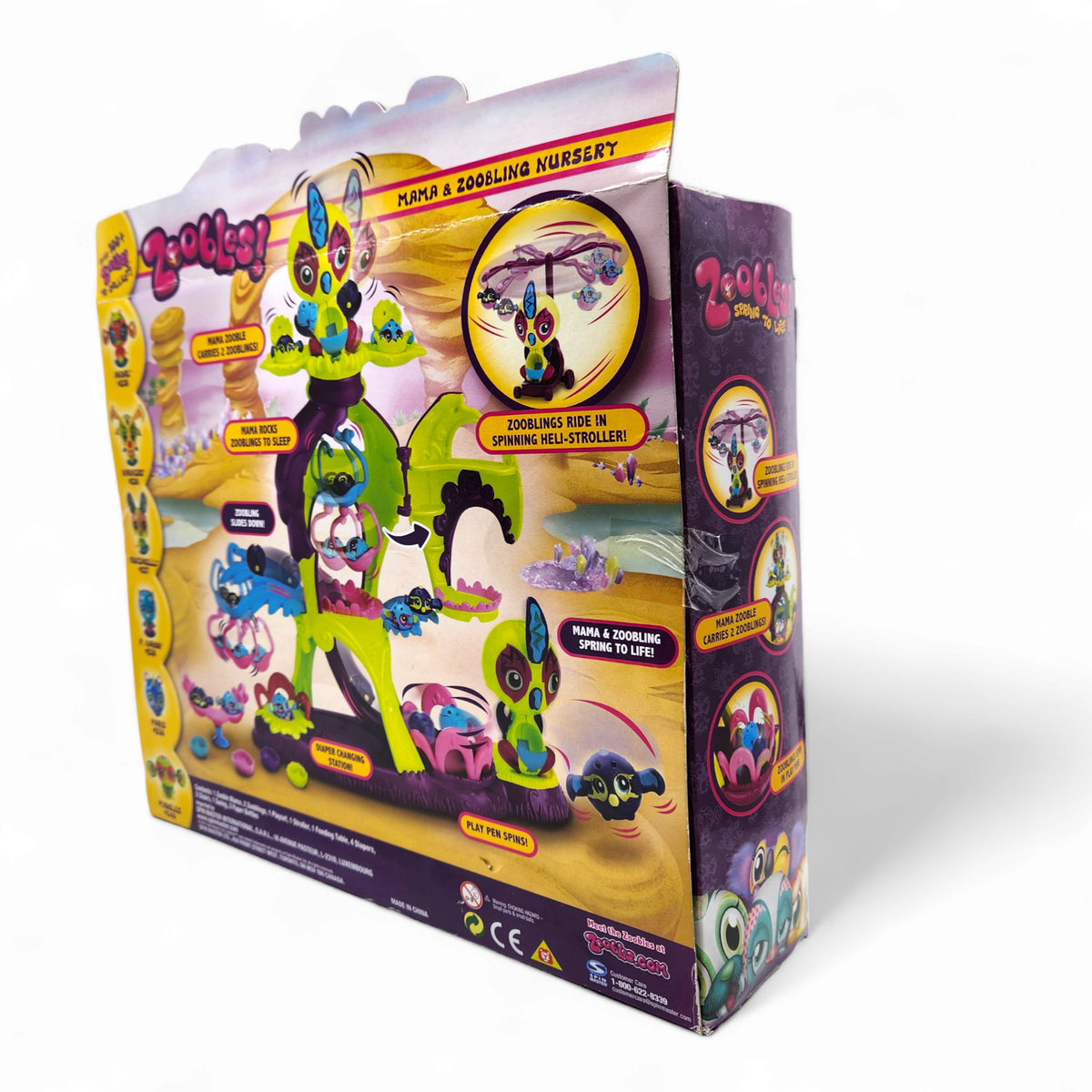 Zoobles: Mama & Zoobling Nursery Playset With Exclusive Spinning