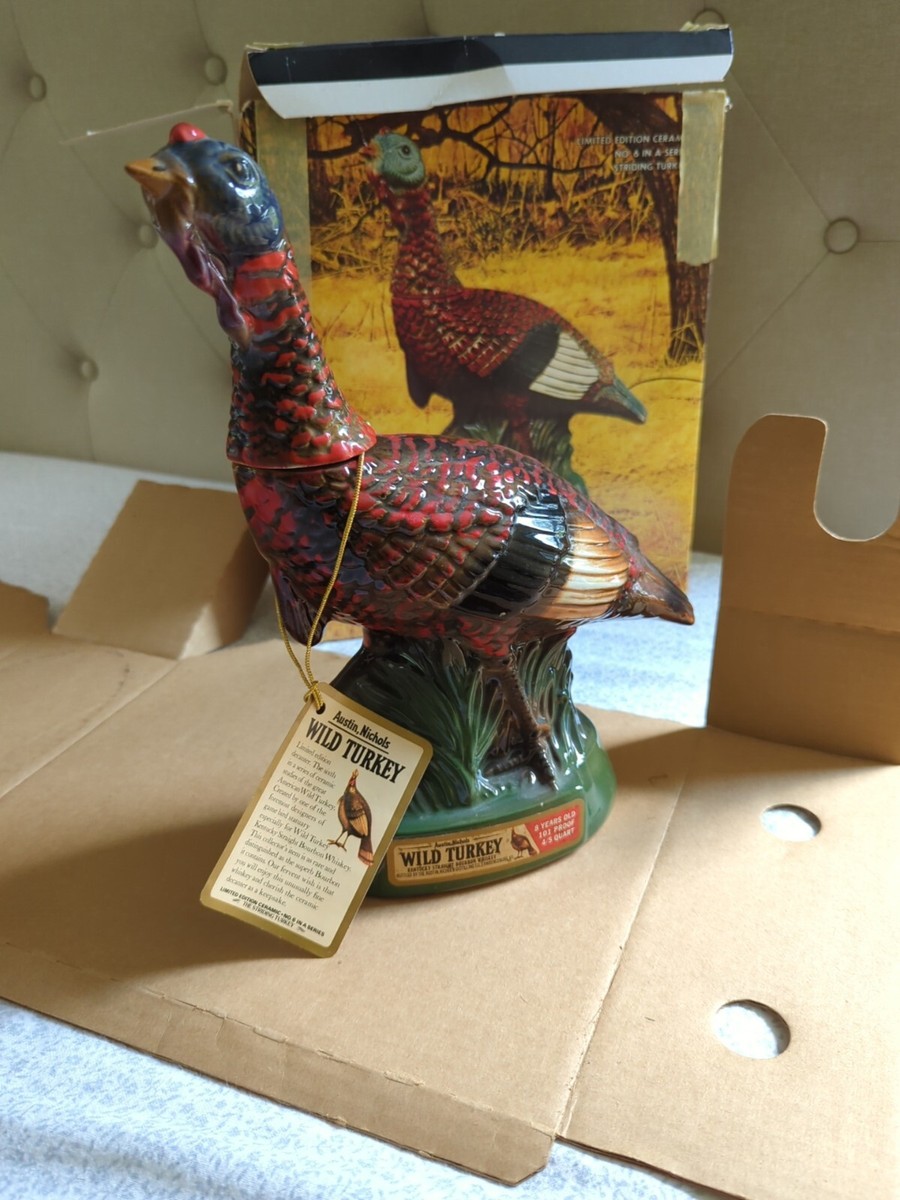 🦃🦃🦃 Wild Turkey Limited Edition Ceramic Decanter No. 6 EMPTY