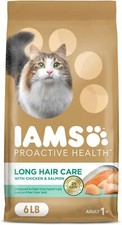 IAMS Proactive Health Dry Cat Food 6lb – Long Hair Care, Chicken & Salmon 4.67 per pound