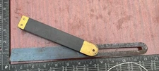 VINTAGE SLIDING T BEVEL GAUGE Wood & Brass CLEGG