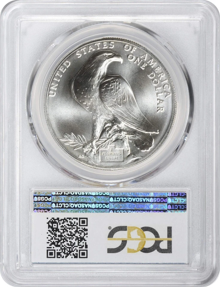 1984-S Olympic Silver Commemorative Dollar MS69 PCGS Mint State 69 - Image 2 of 2