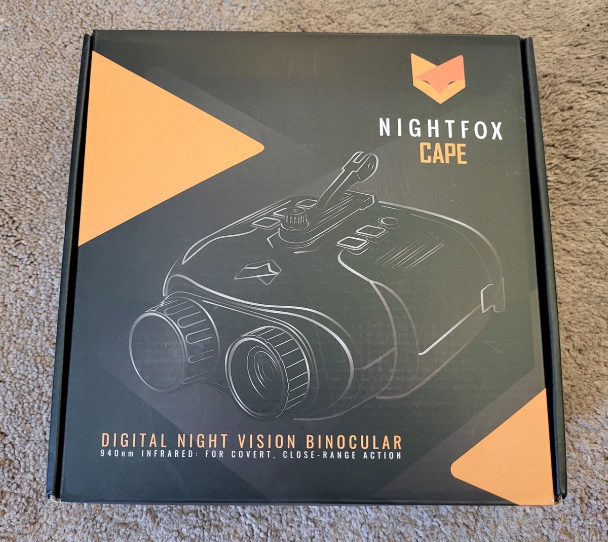 Nightfox Cape Night Vision Binocular 1X 940nm Infrared Covert