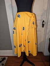 Ann Taylor Faux Wrap Floral Print Midi Skirt Size 0 NWT