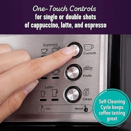 Mr. Coffee Espresso Cappuccino Machine Programmable Coffee Auto Frother NEW - Picture 2 of 5