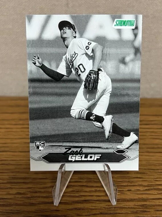 2024 Topps Stadium Club Zack Gelof Black And White Parallel #281 RC