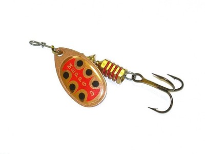 Mepps Aglia TW #3 6g Original French Spinner Kupfer Gold Silber