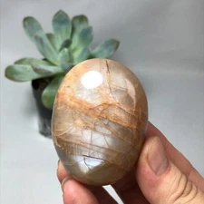 61mm Natural orange moonstone polish/rough Crystal specimens Mineral 143g g6674
