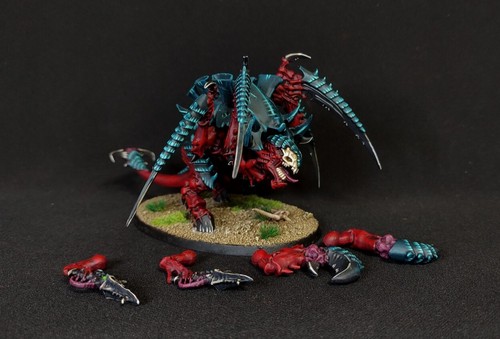 Warhammer 40k commission painted Tyranid Old One Eye Carnifex magnetized
