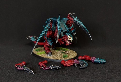 Warhammer 40k commission painted Tyranid Old One Eye Carnifex magnetized - Picture 1 of 7