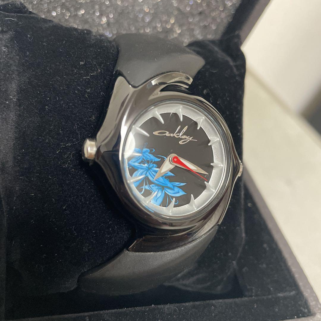 Oakley Wristwatch crush 2.5 ion plated watches Black w/ steel lily mens with box