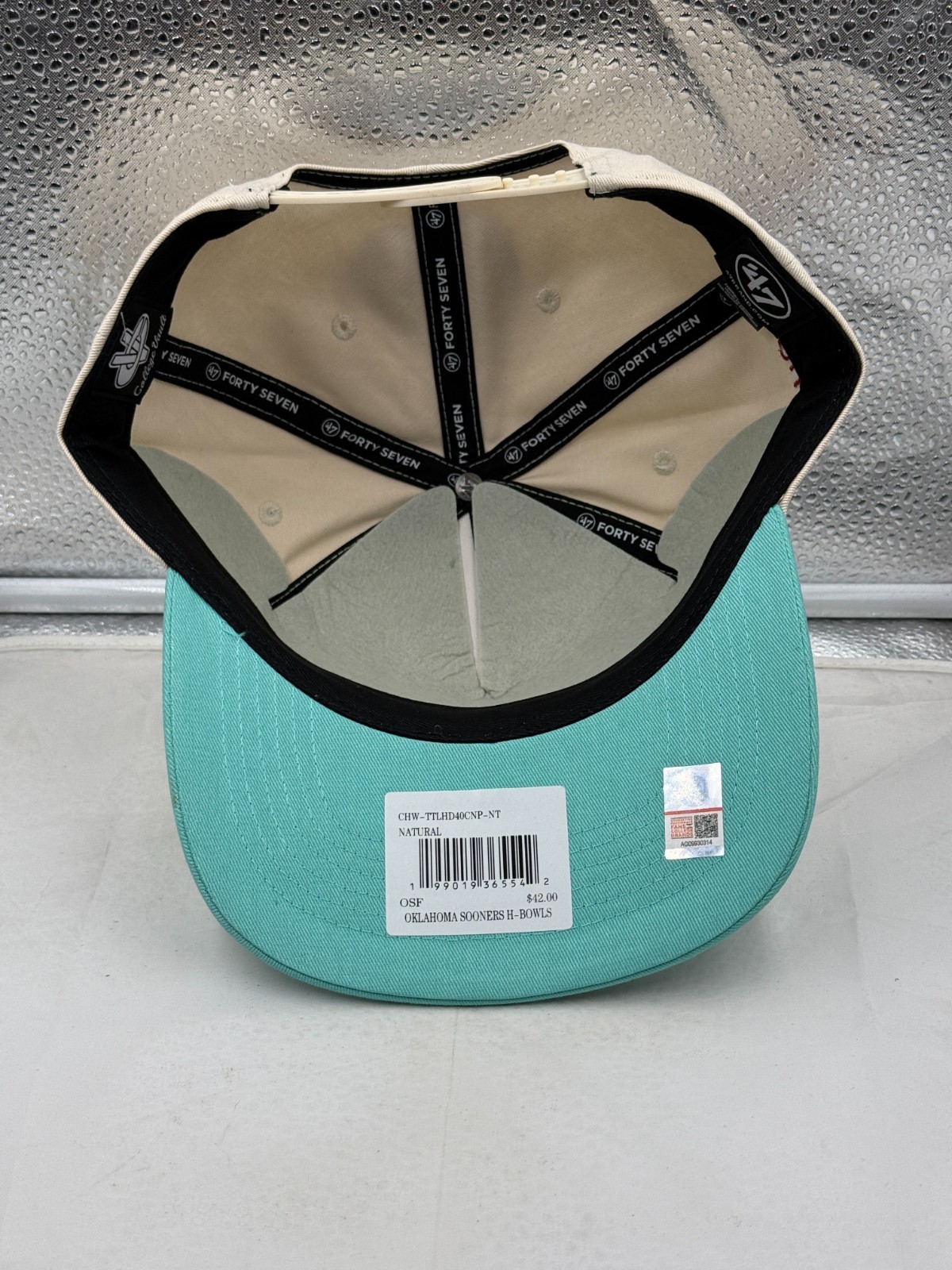 Oklahoma Sooners NCAA '47 Orange Bowl Natural TT Hitch Adjustable Snapback Hat