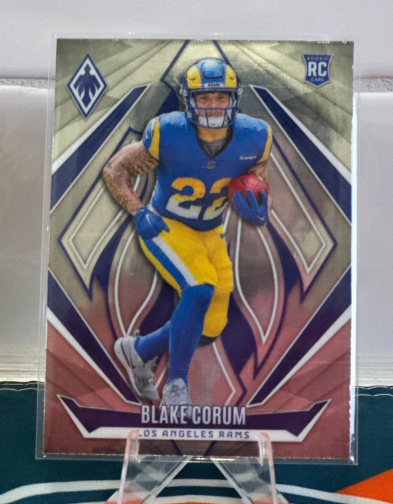 Blake Corum 2024 Panini Phoenix Rookie RC #158  🔥 LA Rams