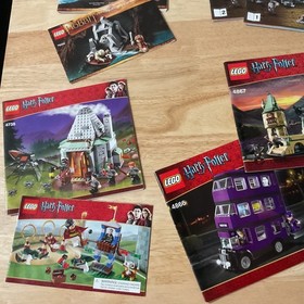 Lot x10 Lego Castle Harry Potter Hobbit Instruction Manual Only 70404 79004 4867