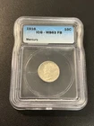 1916 Mercury Dime ICG MS-63 FB - UNCIRCULATED - FULL BANDS - LUSTER - SLAB - 10C