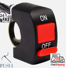 Motorcycle On Off Scooter Kill Switch Motorbike 7/8 Handlebar Stop Button Switch
