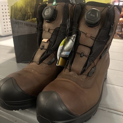 GRISPORT BOA Constructor Safety Boot 75693CD11K Men's Size 8.5 Brown