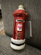 Gisela Graham Christmas Postbox Decoration. BNWT