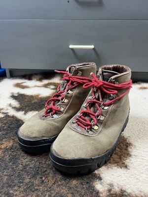 Vasque Boots Suede Hiking Vintage Boots Men's Made In Italy Sz 6.5-7