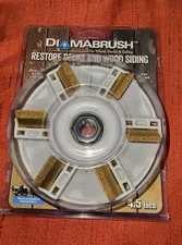 DIAMABRUSH Wood Deck Siding Angle Grinder Wheel 4.5" 50-Grit, 5/8"-11 Arbor, NEW