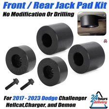 Front Rear Jack Pad Kit For Dodge Challenger HellCat Demon Charger 2017-2023 US