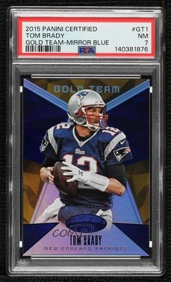 2015 Certified Gold Team Mirror Blue 3/99 Tom Brady #GT1 04cw