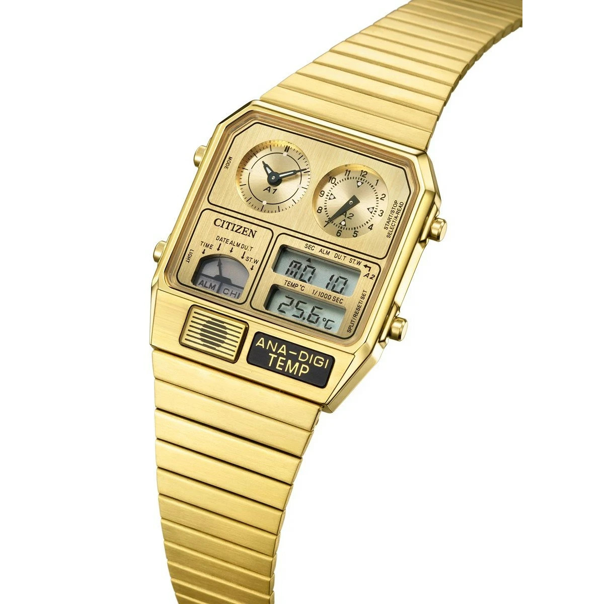 Citizen Record Label Metallic ANA-DIGI TEMP JG2103-56P Yellow Gold